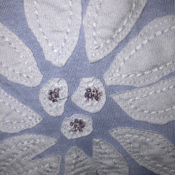 Ricki's xxl Purple Sleeveless Tank Top with Cut Out Designs and beads - Picture 7 of 8